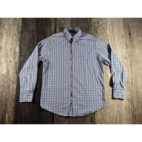 Peter Millar Summer Comfort Performance Men's Large Long Sleeve Button Down - Picture 1 of 8